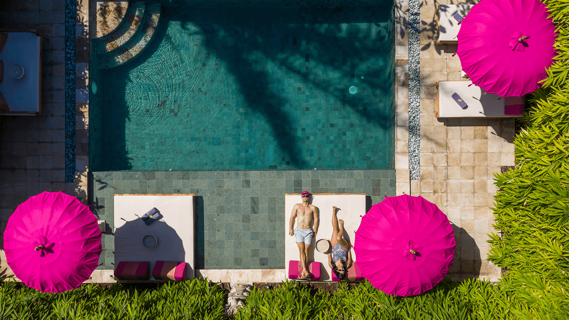 30-meter lap swimming pool at PinkPrivate Sanur adults-only hotel