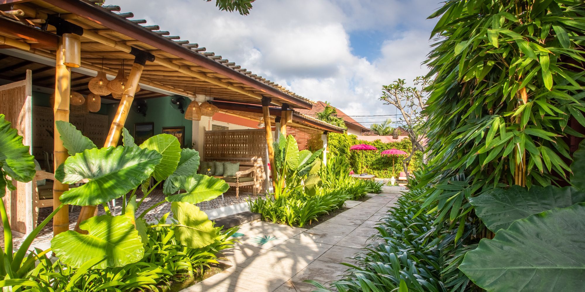 Stylish tropical design at PinkPrivate Sanur boutique hotel